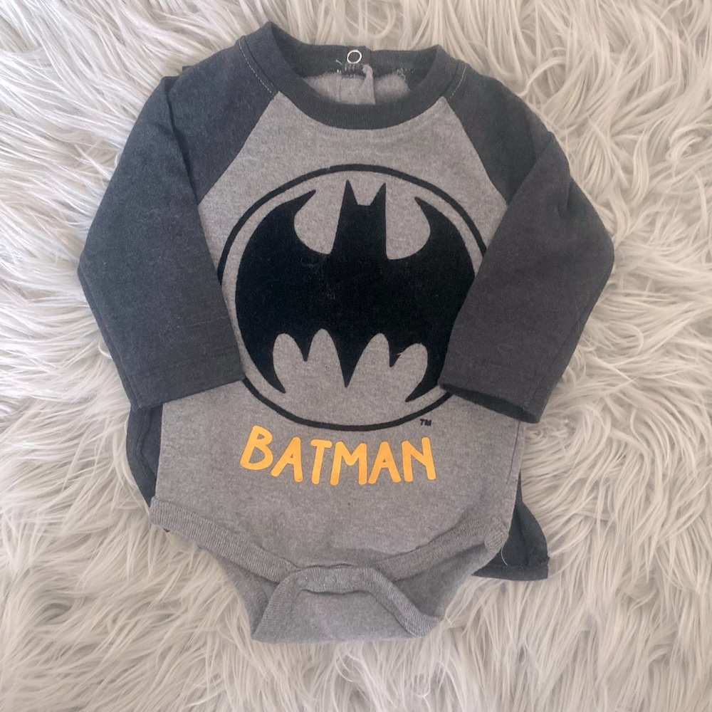 Batman baby onesie with removable cape